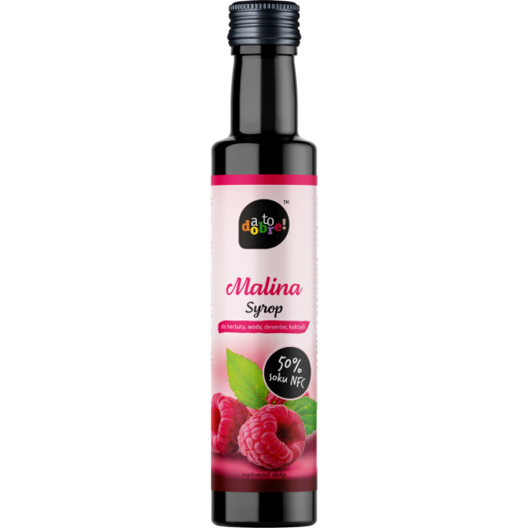 A to Dobre! SYROP MALINA z dodatkiem witaminy C 250ml